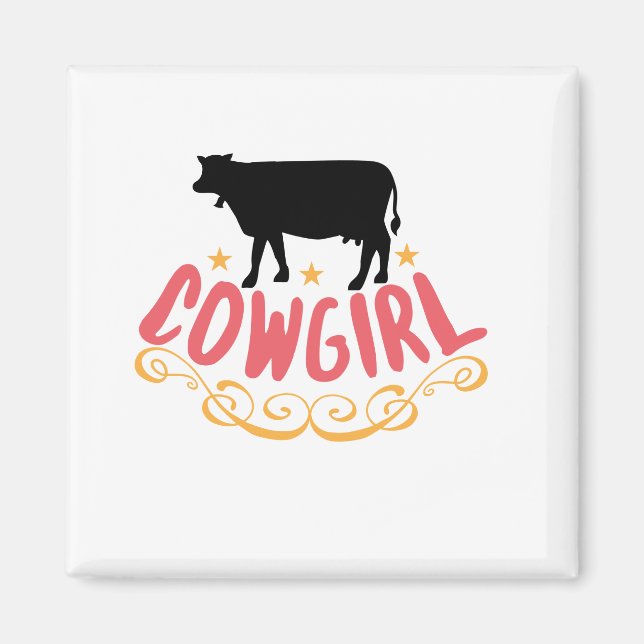 Aimant Cowgirl (Devant)