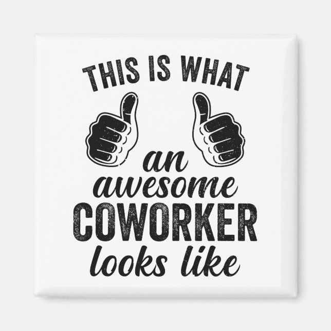 Aimant Coworker Birthday Employee Farewell Goodbye Going  (Devant)