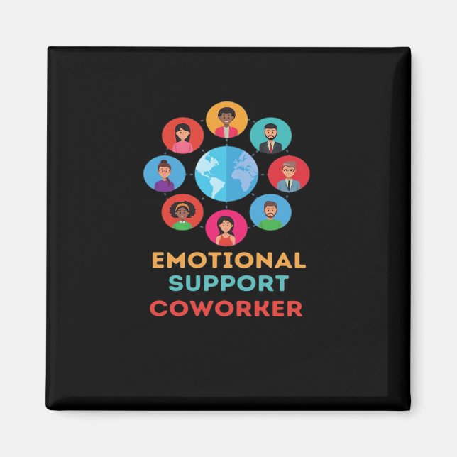 Aimant Coworker D'Aide Émotionnelle Pour La Tendance Du M (Devant)