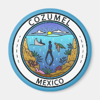 Cozumel Mexique Badge Scuba
