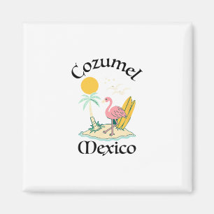 Aimant Cozumel Mexique Souvenir Vacances Voyage Hommes Fe