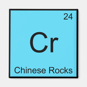 Aimant Cr - Roches Chinoises Symbole drôle d'élément de c