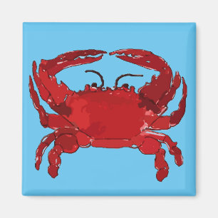 Aimant Crabe bleu bouilli, le Maryland, Louisiane,