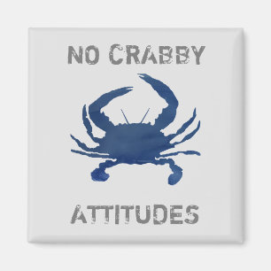 Aimant Crabe Bleu Nautique Pas De Crabby Attitudes