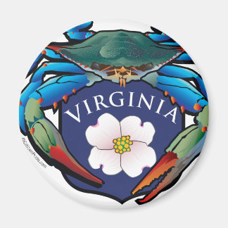 Aimant Crabe bleu Virginia Dogwood Blossom Crest