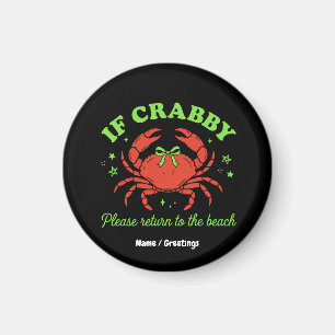 Aimant Crabe de la Côte Sassy Esthétique Bow Vintage