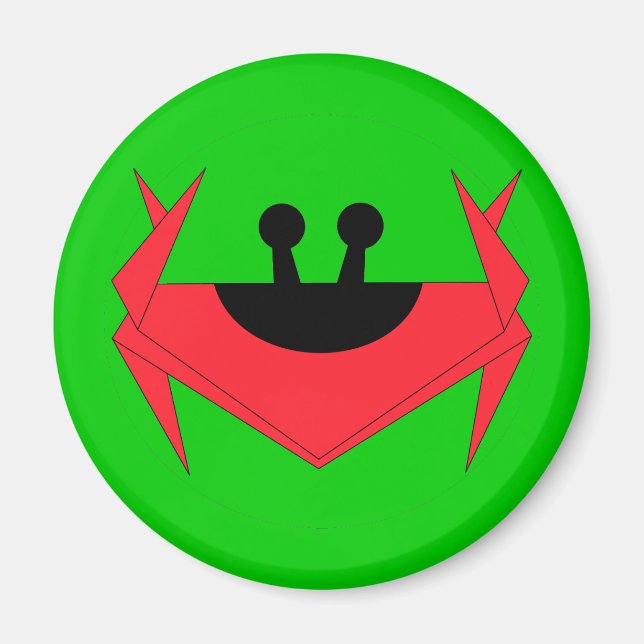 Aimant Crabe de l'île Christmas (vert) (Devant)