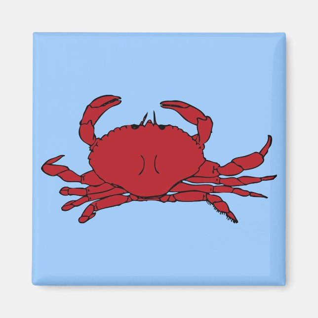 Aimant Crabe rouge (Devant)