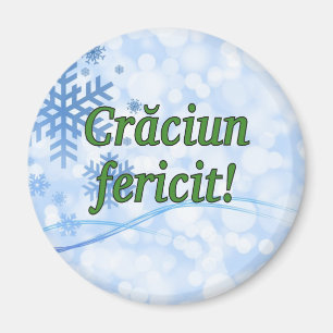 Aimant Crăciun fericit ! Joyeux Noël en roumain