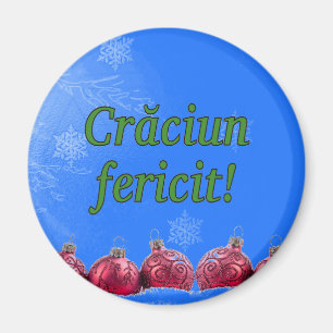 Aimant Crăciun fericit ! Joyeux Noël en roumain