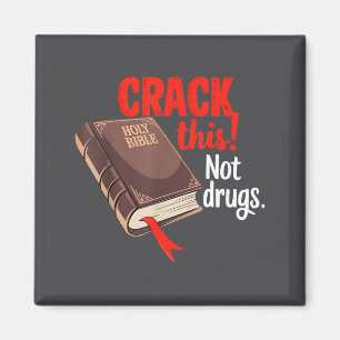 Aimant Crackez ceci, pas les drogues, Sainte Bible, Dieu