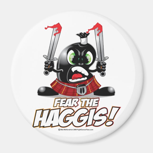 Aimant Craignez le haggis (Devant)