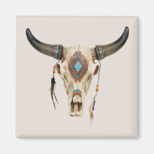 Aimant Crâne animal tribal