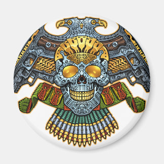 Aimant Crâne aux armes et balles par Al Rio