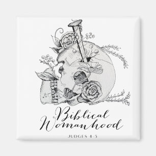 Aimant Crâne de la femme biblique - Jael et la Tente Peg