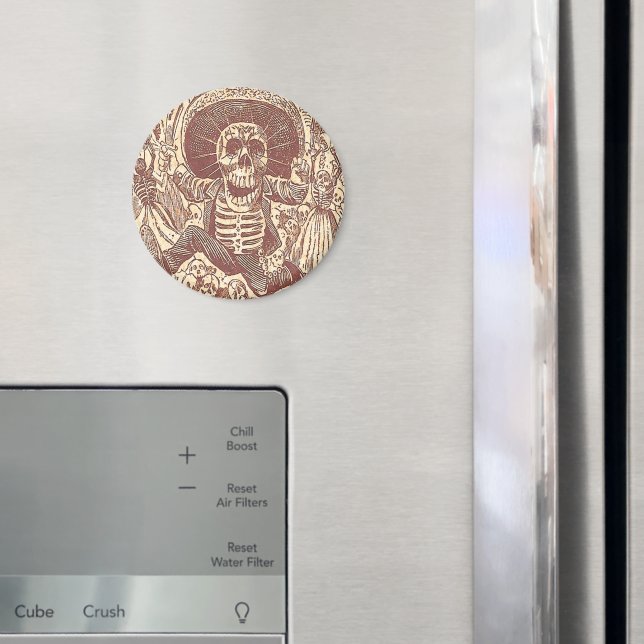 Aimant Crâne de Oaxaca, La Calavera Oaxaqueña (In situ (réfrigérateur))