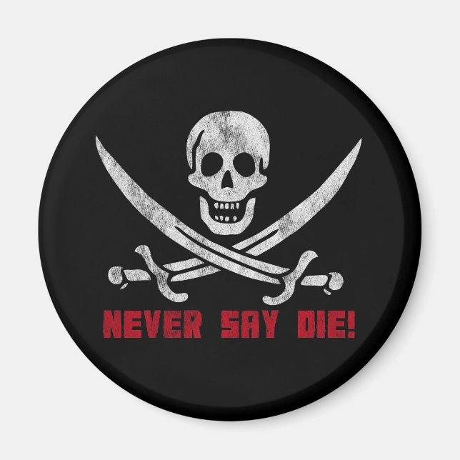 Aimant Crâne et os croisés (Devant)