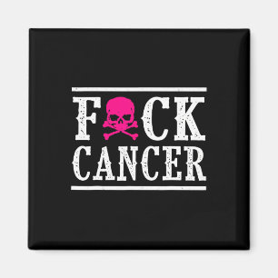 Aimant Crâne et os croisés Squelette Cancer du sein