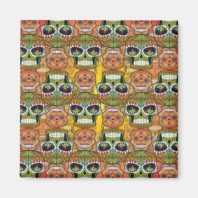 Aimant Crânes à sucre (Devant)