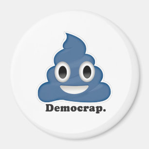 Aimant Crap Démocrate Caca Bleu -