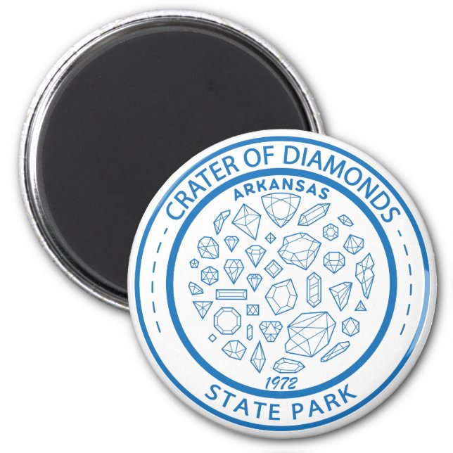 Aimant Cratère du Parc d'État des Diamants Badge de l'Ark (Devant)