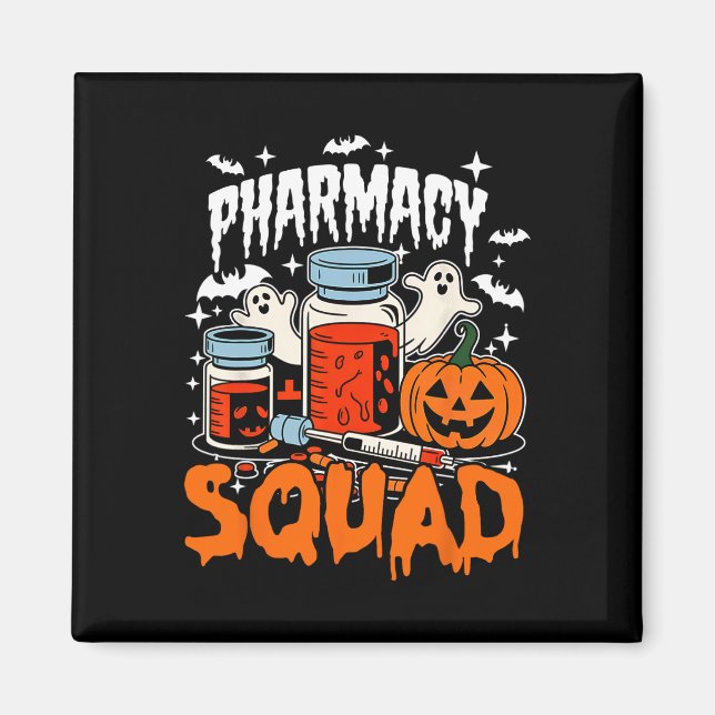 Aimant Cravate Pills Pharmad Squad Pharmacist Technicien  (Devant)