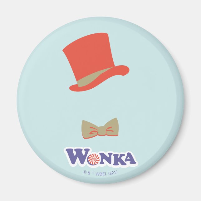Aimant Cravate Wonka Top Hat & Bow (Devant)