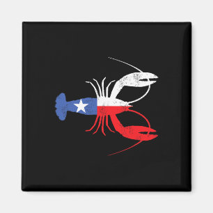 Aimant Crawfish Texas Crawdaddy Southern Food Mardi Gras