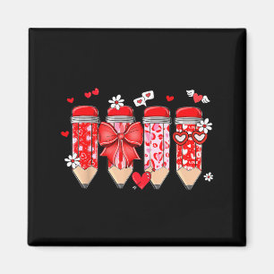 Aimant Crayon à l'arc coquette de la Saint-Valentin pour
