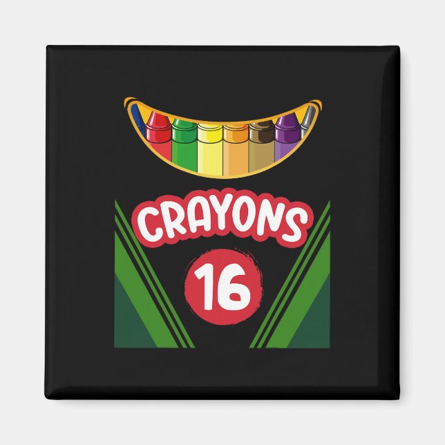 Aimant Crayon Box Fun Enseignant Étudiant Crayon Squad Ha (Devant)