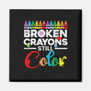 Aimant Crayons cassés Couleur encore Sensibilisation à la