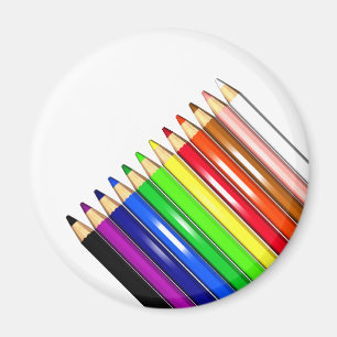 Aimant crayons de couleur