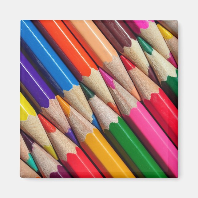 Aimant crayons de couleur crayons arrière - plan texture (Devant)