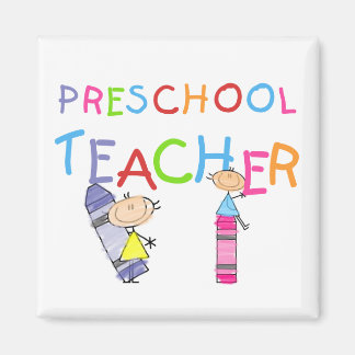 Aimant Crayons Enseignants préscolaires TShirts et cadeau