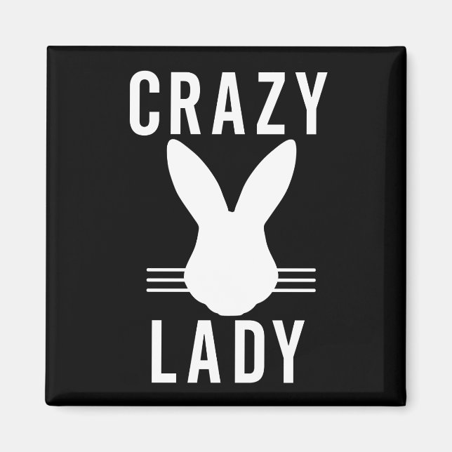 AIMANT CRAZY BUNNY LADY (Devant)
