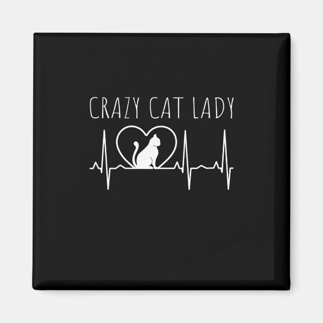 Aimant Crazy Cat Lady (Devant)
