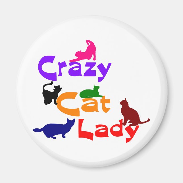 AIMANT CRAZY CHAT LADY (Devant)