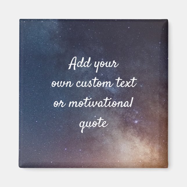 Aimant Create Your Own Custom Quote - Night Sky (Devant)