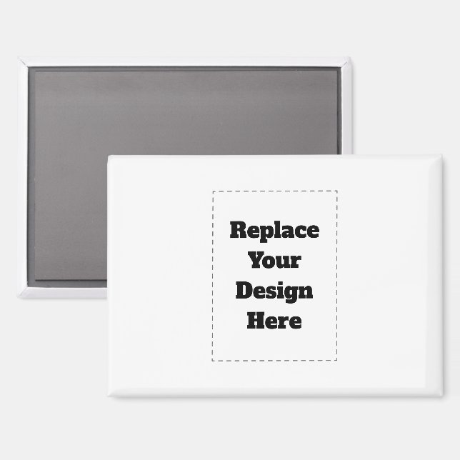 Aimant Create Your Own white  (Recto/Verso)