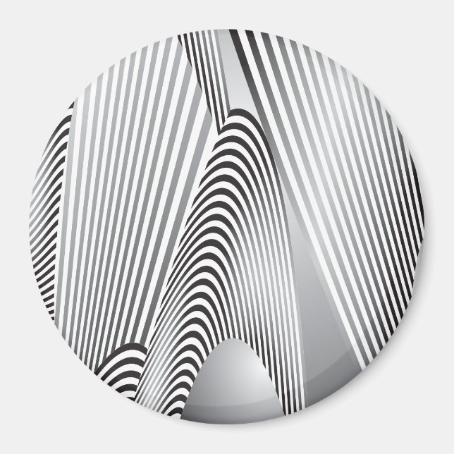 Aimant Création de Motif Abstrait 3 (Devant)