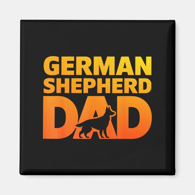 Aimant Création de Shepherd allemand cool pour hommes gar (Devant)