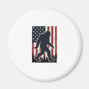 Aimant Créature sauvage patriotique Drapeau vintage vecte
