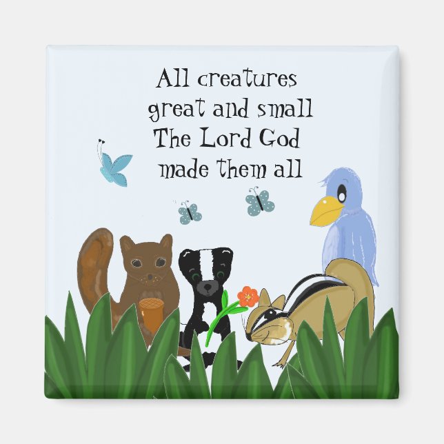 Aimant Créatures grandes et petites (Devant)