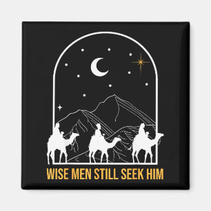 Aimant Crèche des Hommes Sages Cherchent Encore Lui Noël