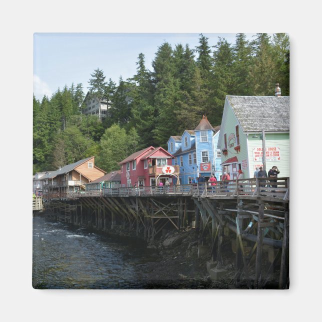 Aimant Creek Street à Ketchikan (Devant)