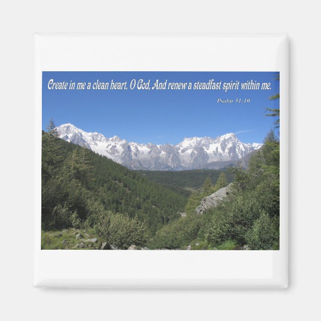 Aimant Créer En Moi Un Coeur Propre, Mon Dieu Psaume 51:1 (Devant)