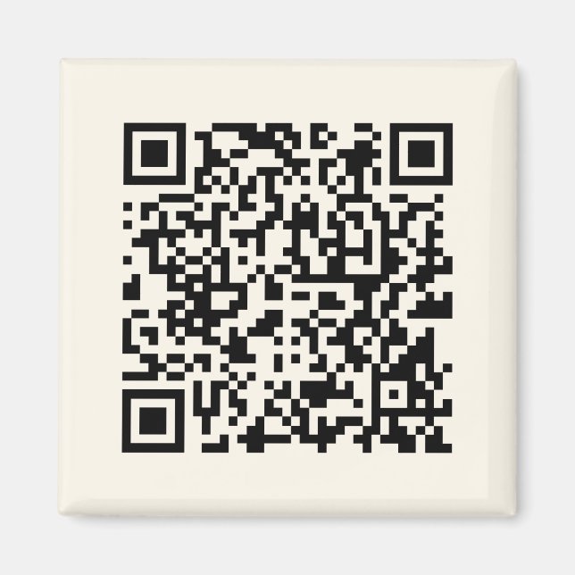Aimant Créer instantanément un code QR | Modifiable blanc (Devant)