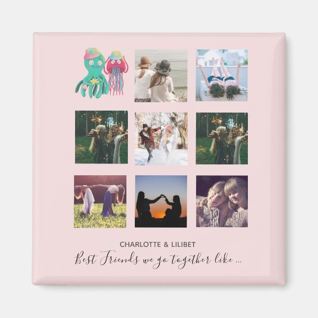 Aimant Créer Propre BFF Photo Collections cadeaux - Jelly (Devant)
