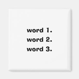 Aimant Créer un texte personnalisé, simple histoire de tr