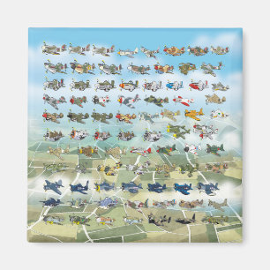 Aimant créer votre propre caricature d'avion